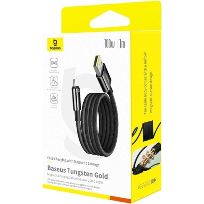 Baseus Tungsten Gold Şarj Kablosu 100W 1m USB Type-C