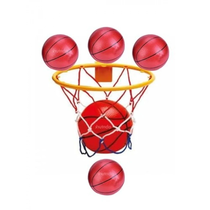 Basketbol Potası Seti, 24 cm Kapıya Monte ile Eğitici Oyun Fırsatı
