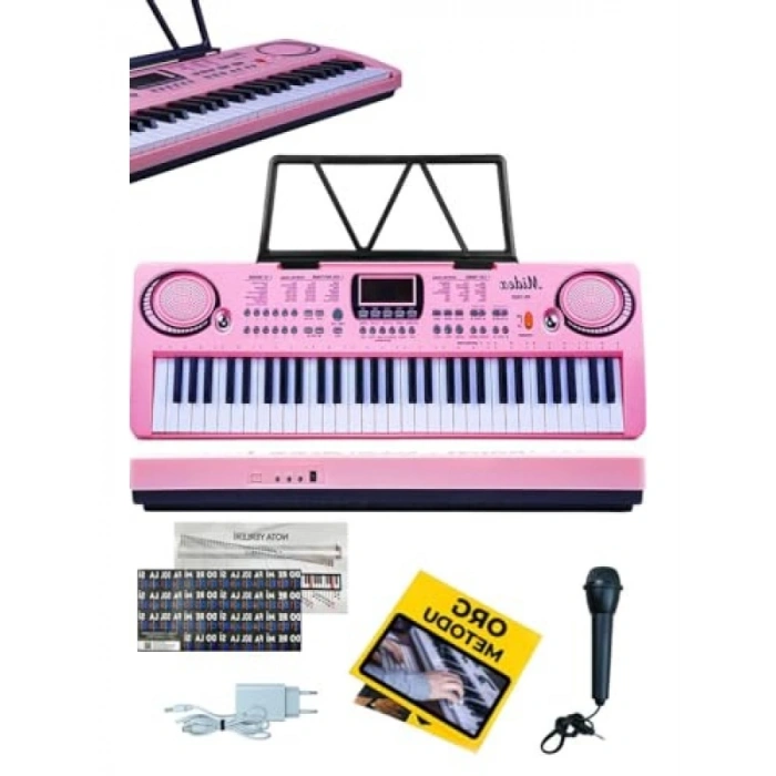 Başlangıç İçin 61 Tuşlu Org, Pembe Renk