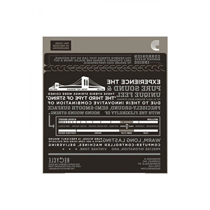 Bass XL Nikel Saitensatz, Ölçü 0,13-0,27 cm