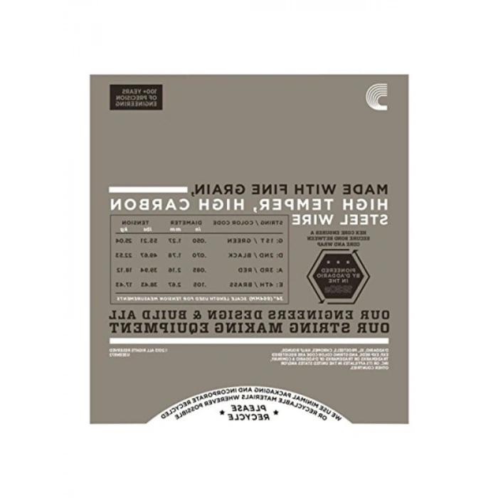 Bass XL Nikel Saitensatz, Ölçü 0,13-0,27 cm