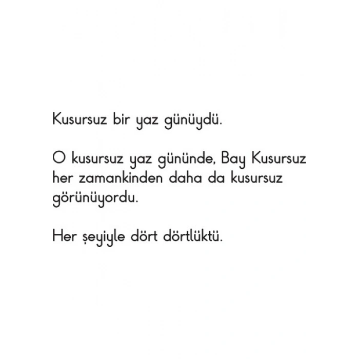 Bay Kusursuz - Roger Hargreaves