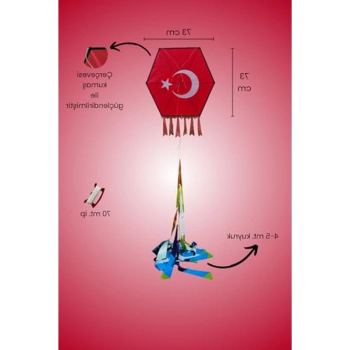 Bayraklı Desenli Uçurtma, Eğlenceli Uçuş Deneyimi