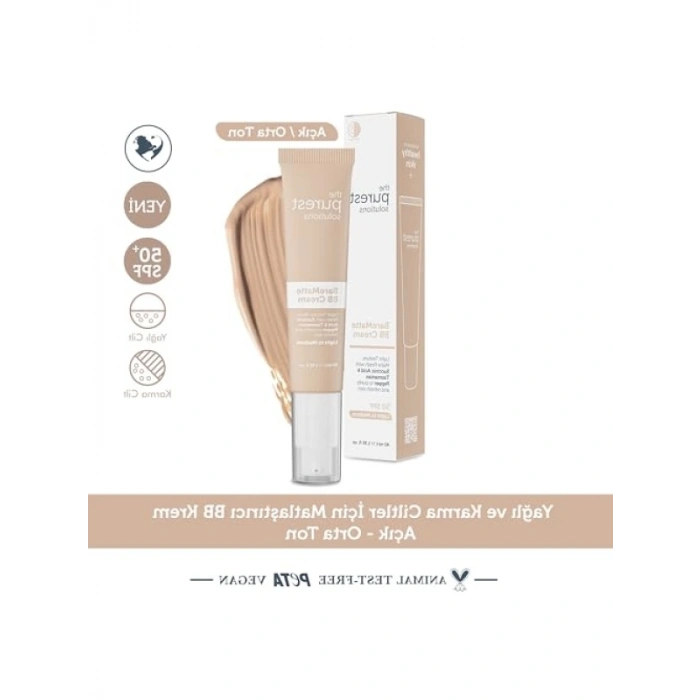 BB Krem - Bare Matte, 40 ml, Hafif ve Orta Ton