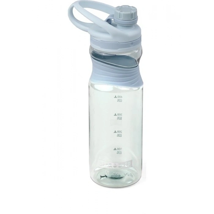 Bear & Deer Silikon Tutacaklı Pastel Matara Mavi 700 Ml.