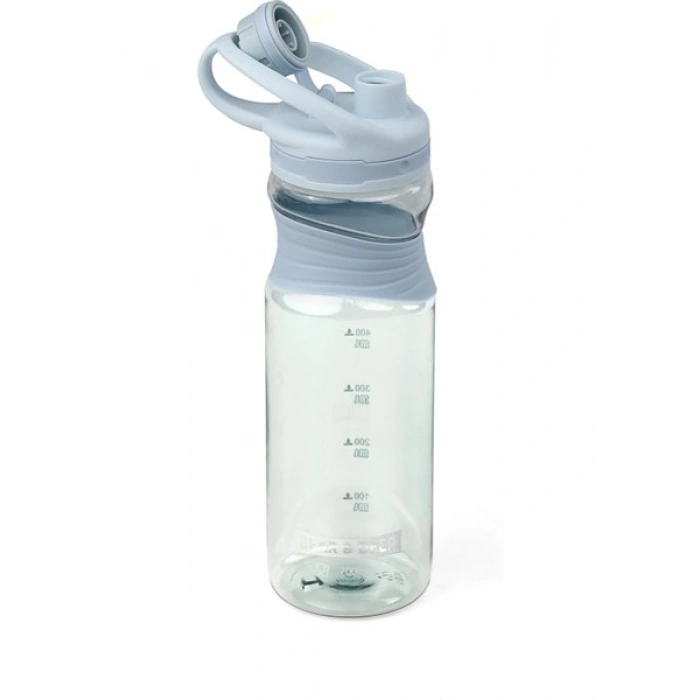 Bear & Deer Silikon Tutacaklı Pastel Matara Mavi 700 Ml.
