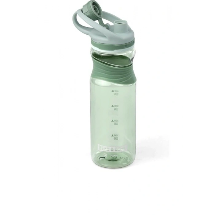 Bear & Deer Silikon Tutacaklı Pastel Matara Yeşil 700 Ml.