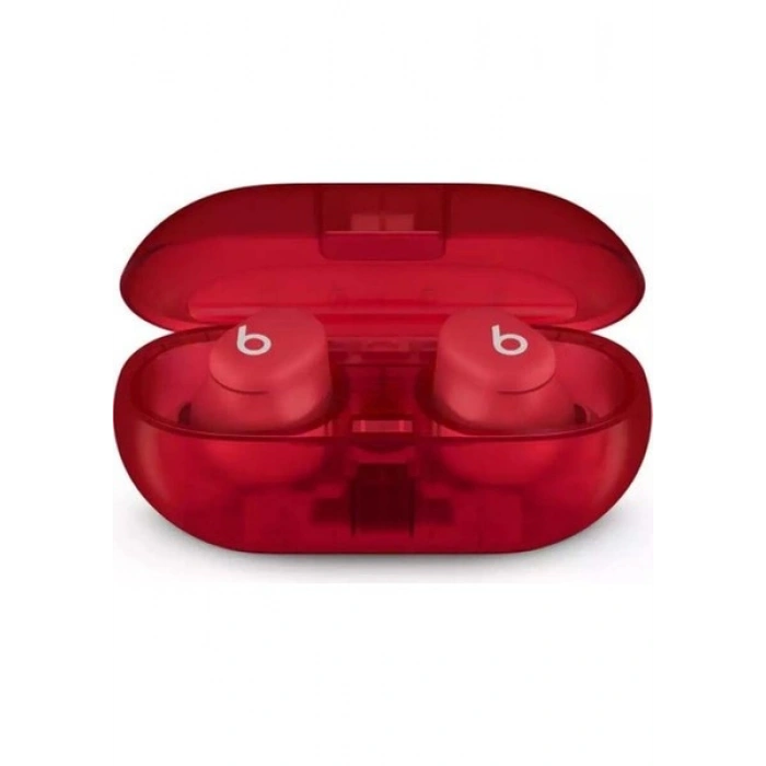 Beats Solo Buds – Gerçek Kablosuz Kulak İçi Kulaklık – Şeffaf Kırmızı