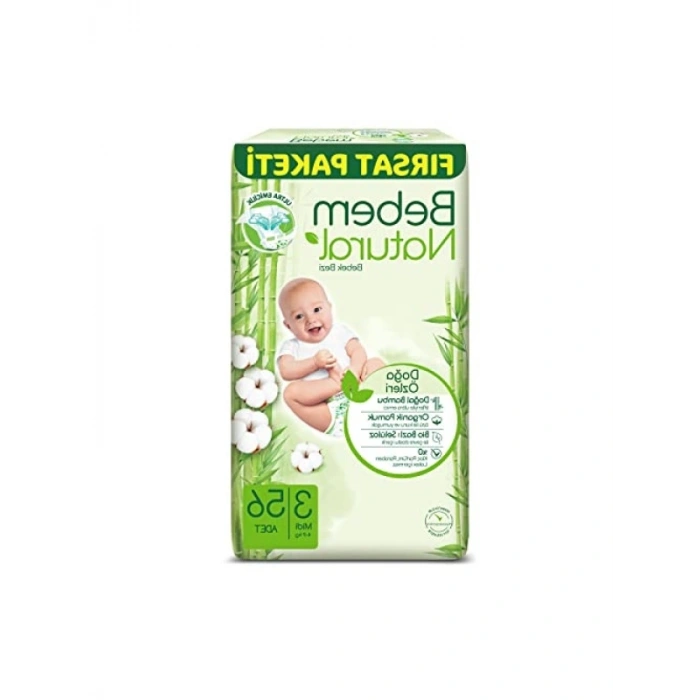 Bebek Bezi Midi 3 Beden Fırsat Paketi 56 Adet