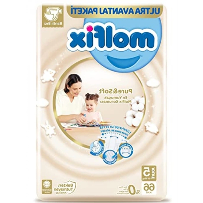 Bebek Bezi, Pure&Soft Junior, 5 Beden 66 Adet
