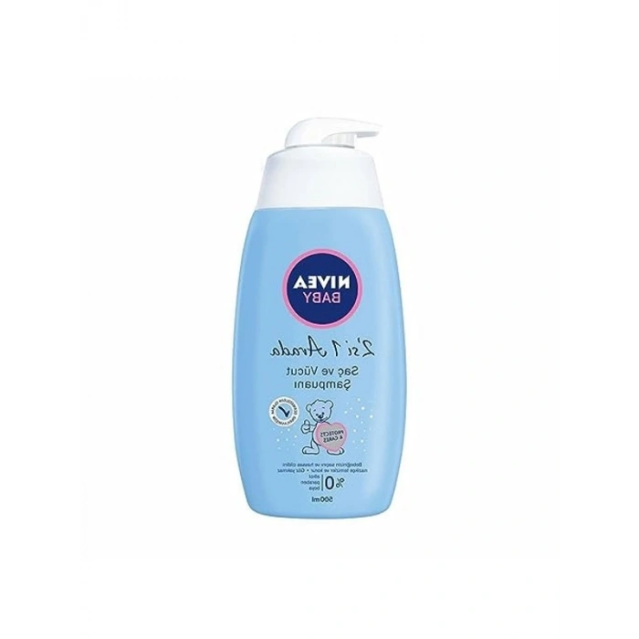 Bebek Saç ve Vücut Şampuanı, 500 ml Boyutunda Hassas Formül