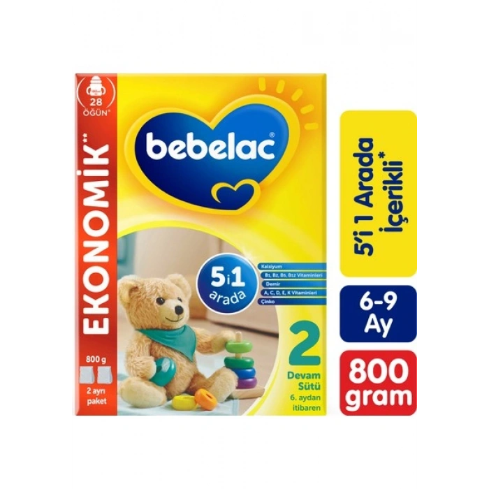 Bebelac 2 Devam Sütü 6-9 Ay 800 Gr