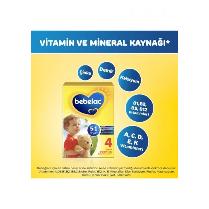 Bebelac 4 Çocuk Devam Sütü 1 Yaş+ 400 Gr