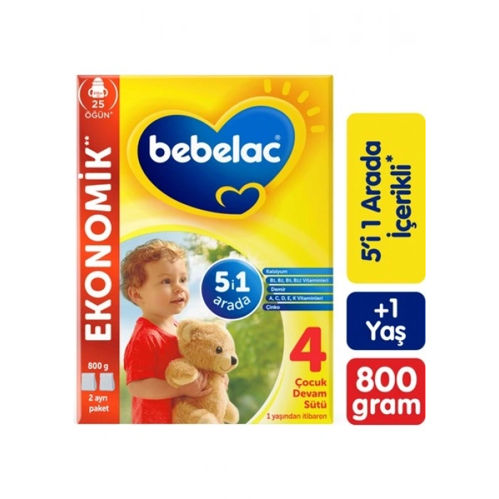 Bebelac 4 Çocuk Devam Sütü 1 Yaş+ 800 Gr