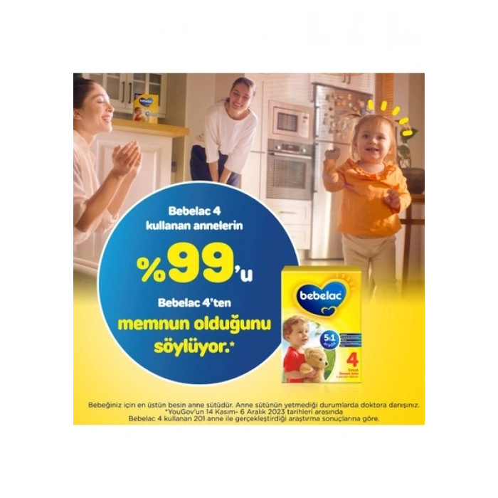 Bebelac 4 Çocuk Devam Sütü 1 Yaş+ 800 Gr