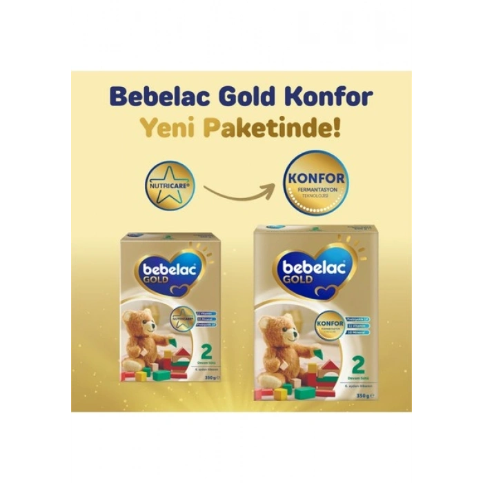 Bebelac Gold Konfor 2 Devam Sütü 6-9 Ay 800 Gr x 2 Adet 1600 Gr