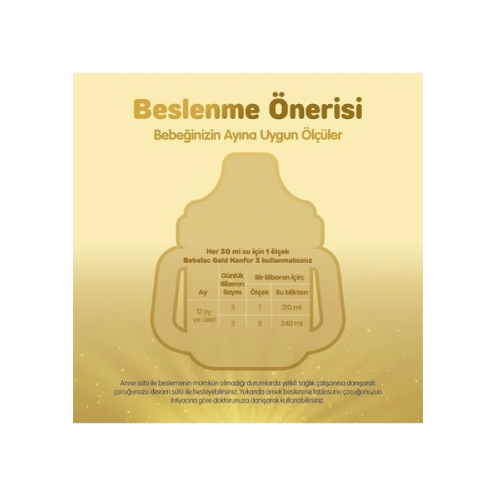Bebelac Gold Konfor 3 Devam Sütü 1 Yaş+ 800 Gr x 2 Adet 1600 Gr