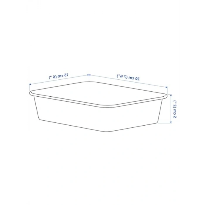 Bej Renkli Kutu - 15x20x5 cm Ölçülerinde