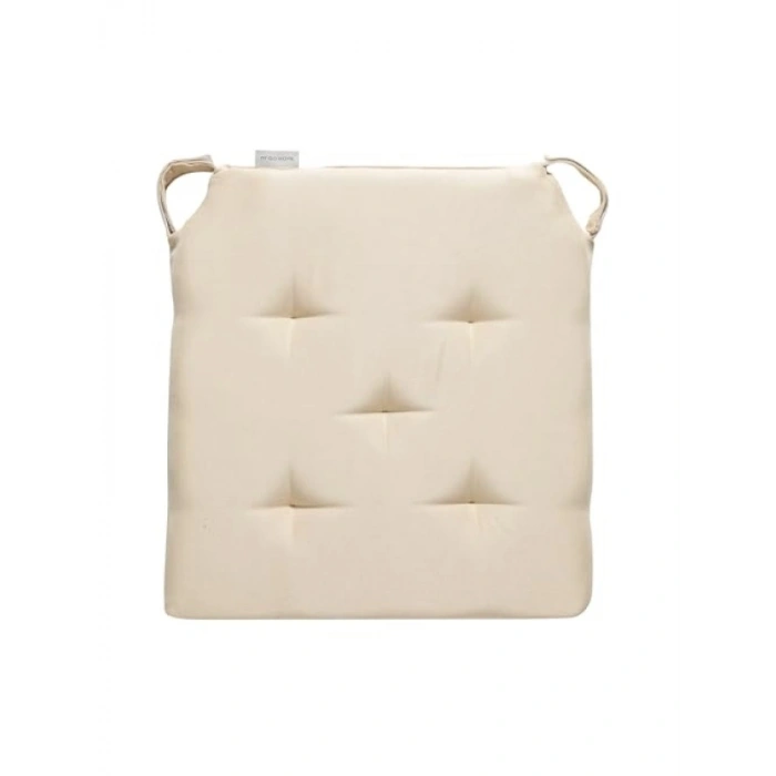 Bej Renkli Sandalye Minderi - 40 x 40 x 4 cm