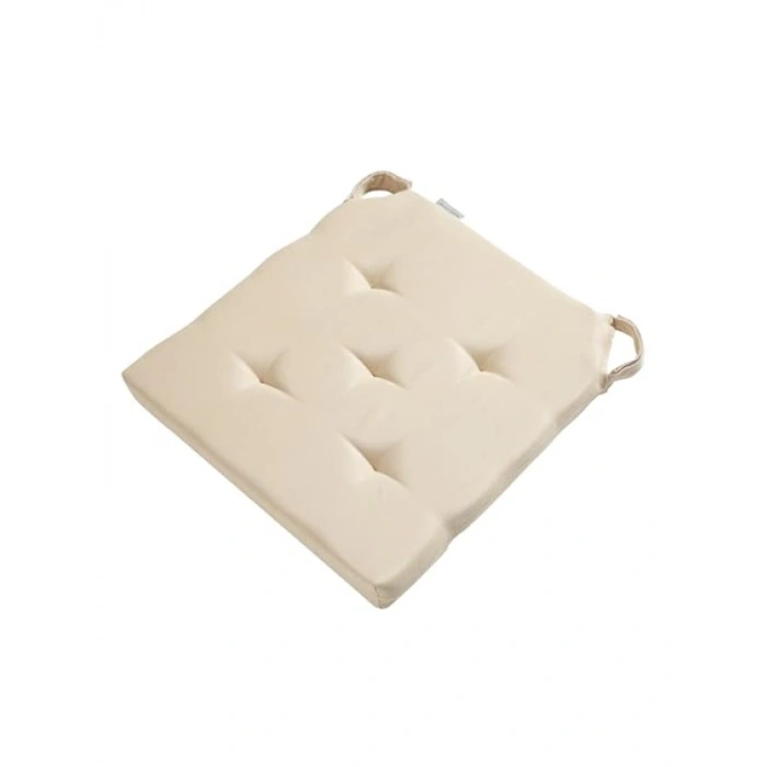 Bej Renkli Sandalye Minderi - 40 x 40 x 4 cm