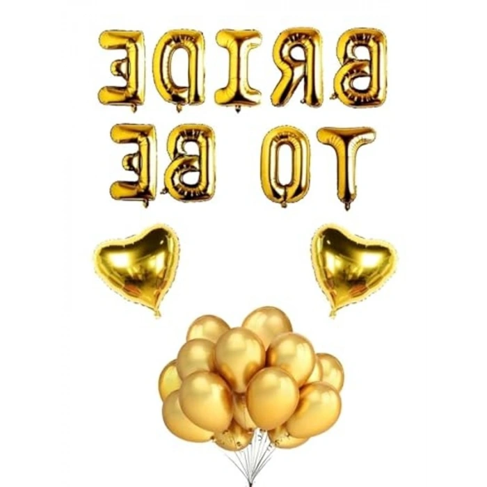 Bekarlığa Veda Parti Balon Seti - Gold Renkli Süslemeler