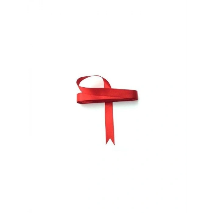 Benim Marifetlerim - Kırmızı Saten Kurdele 1 cm 10 Metre 1 Adet