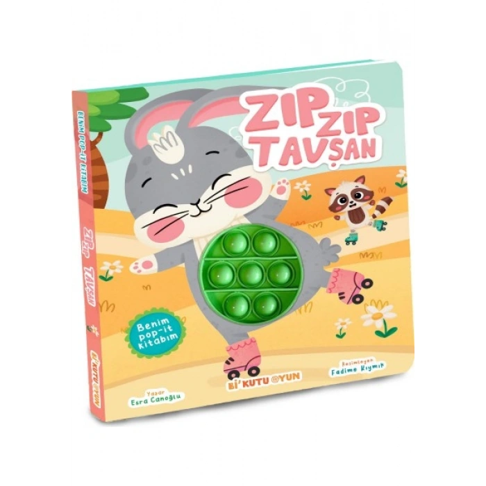 Benim Pop-it Kitabım - Zıp Zıp Tavşan (Tak-Çıkar) - Esra Canoğlu