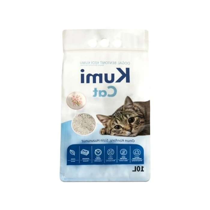 Bentonit Kedi Kumu, 10 L, Kiraz Çiçeği Kokulu