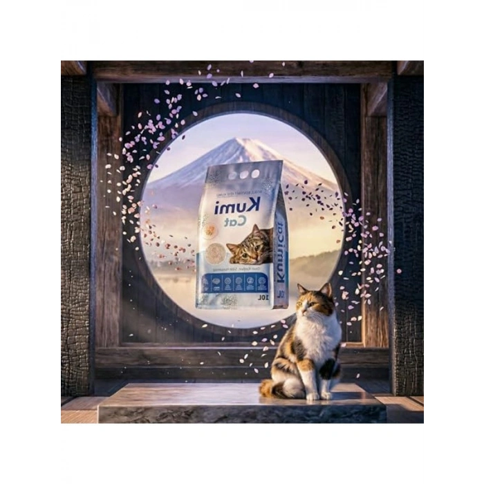 Bentonit Kedi Kumu, 10 L, Kiraz Çiçeği Kokulu