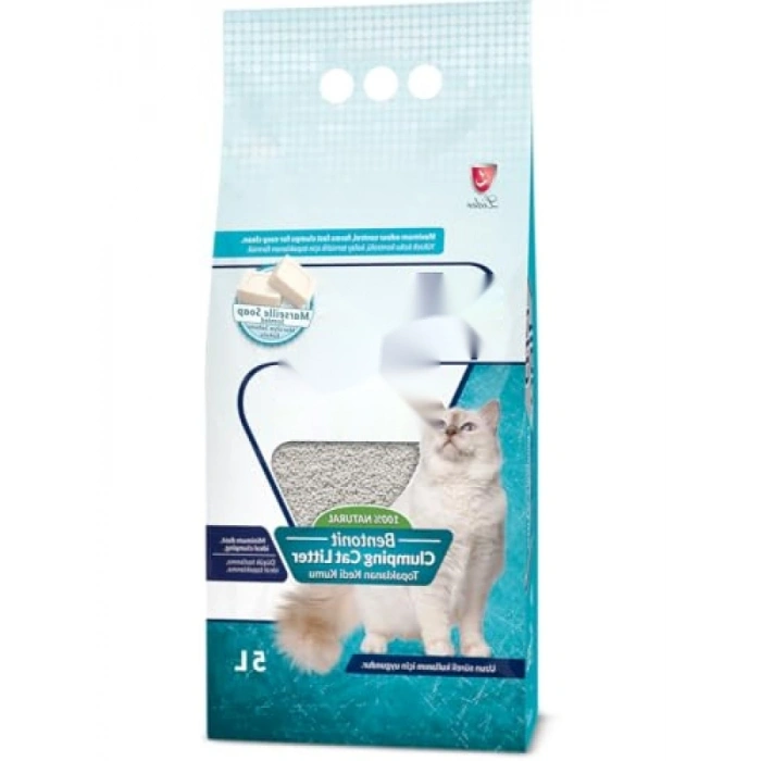 Bentonit Kedi Kumu - Sabun Kokulu, 5 L