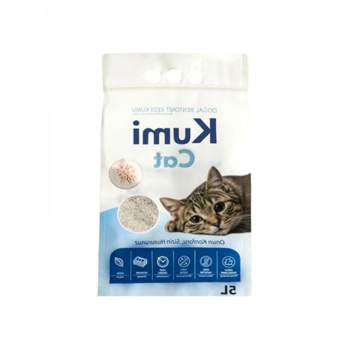 Bentonit Kedi Kumu, Sakura Kiraz Çiçeği Kokulu, 5 L