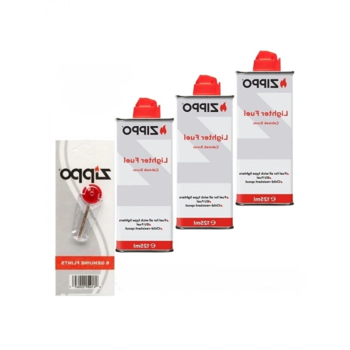 Benzin ve Taş Seti - Yıldız Çakmak Aksesuarı