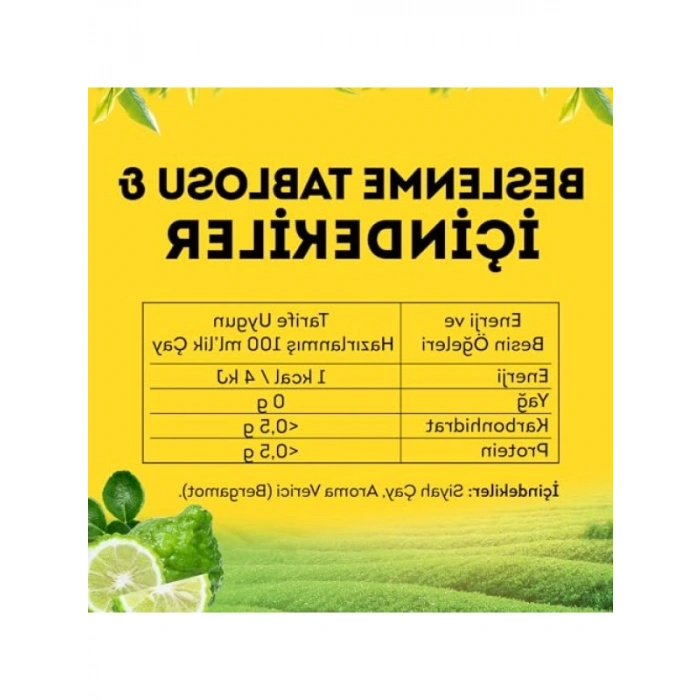 Bergamot Aromalı Siyah Çay - 100lü Süzen Poşet