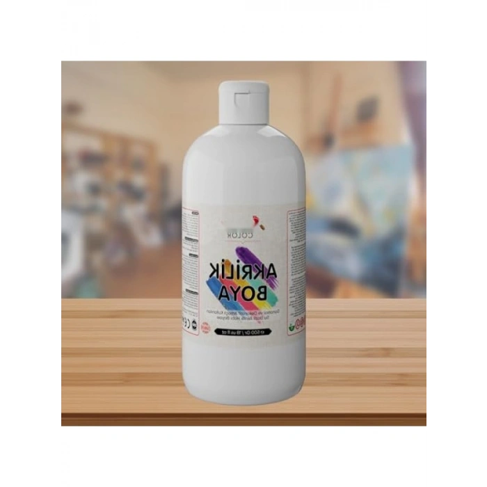 Beyaz Akrilik Boya, 500 gr