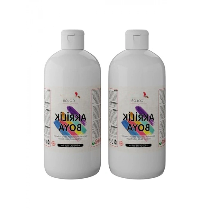 Beyaz Akrilik Boya Seti - 2x500gr