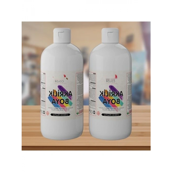 Beyaz Akrilik Boya Seti - 2x500gr
