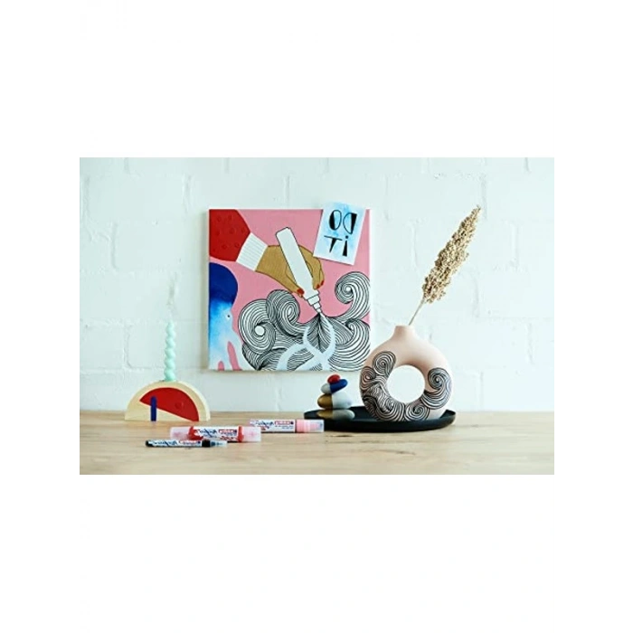 Beyaz Akrilik Marker, Su Geçirmez Boya Kalemi, 5-10 mm Uç