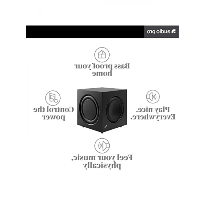 Beyaz Aktif Subwoofer - Dayanıklı Tasarım