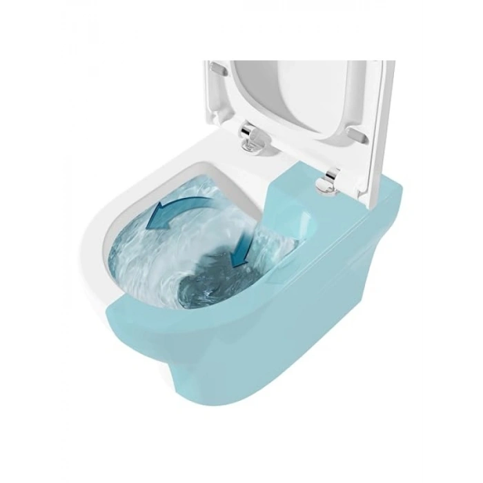 Beyaz Asma Klozet, 52 cm Derinlik