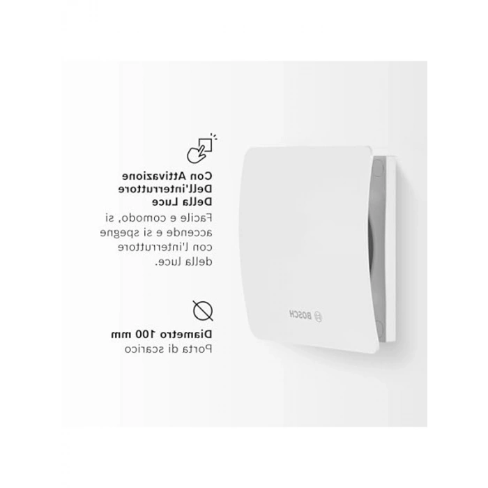 Beyaz Banyo Aspiratörü, 100 mm Çap ile Etkili Hava Dolaşımı