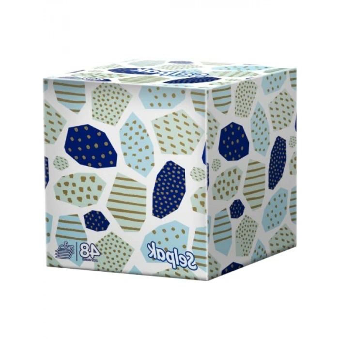 Beyaz Butik Kutu Mendil - 48 Adet