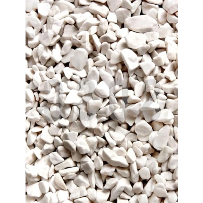 Beyaz Çakıl Taşı, Akvaryum ve Bahçe Süslemesi İçin 1 Kg