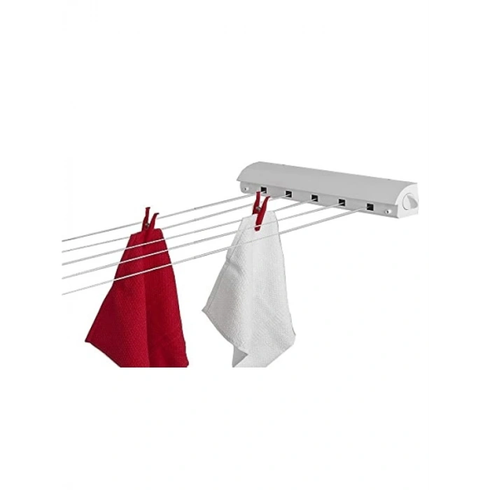 Beyaz Çamaşır Askısı - Dekoratif Tasarım