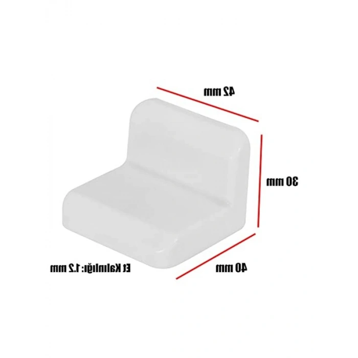 Beyaz Dolap Askı Bağlantı Demiri - 10 ADET