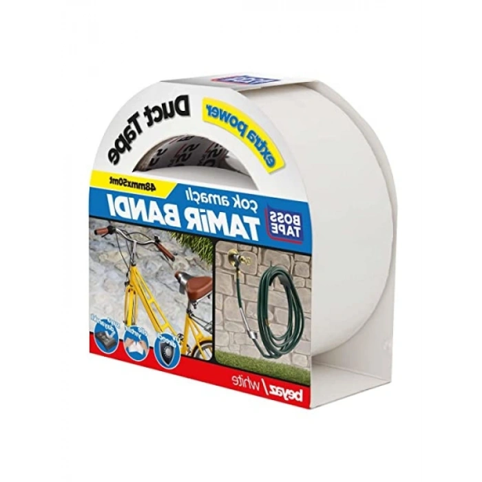 Beyaz Duct Tape Tamir Bandı 48mm x 50mt