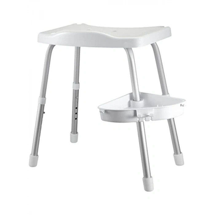 Beyaz Duşlu Banyo Taburesi