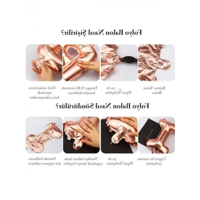 Beyaz Gold Konsept Doğum Günü Kutlama Seti