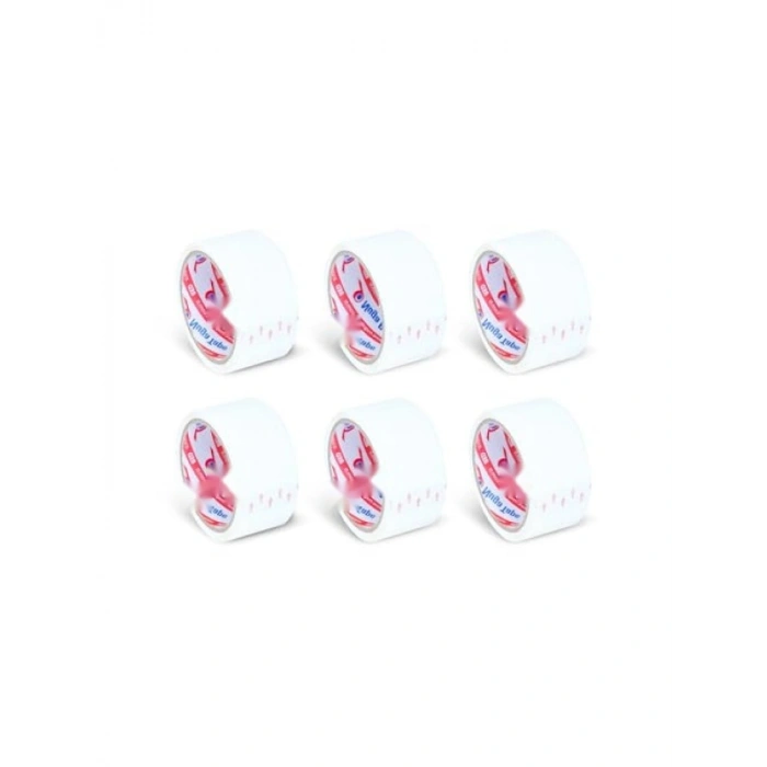 Beyaz Koltuk Bandı Seti - 45 mm x 40 mt, 6 Adet