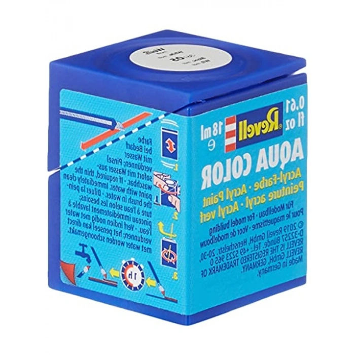 Beyaz Mat Su Bazlı Maket Boyası, 18 Ml