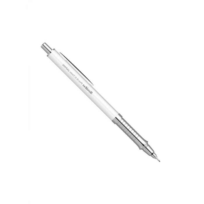 Beyaz Mekanik Kurşun Kalem - 0.7 mm, Şık Tasarım